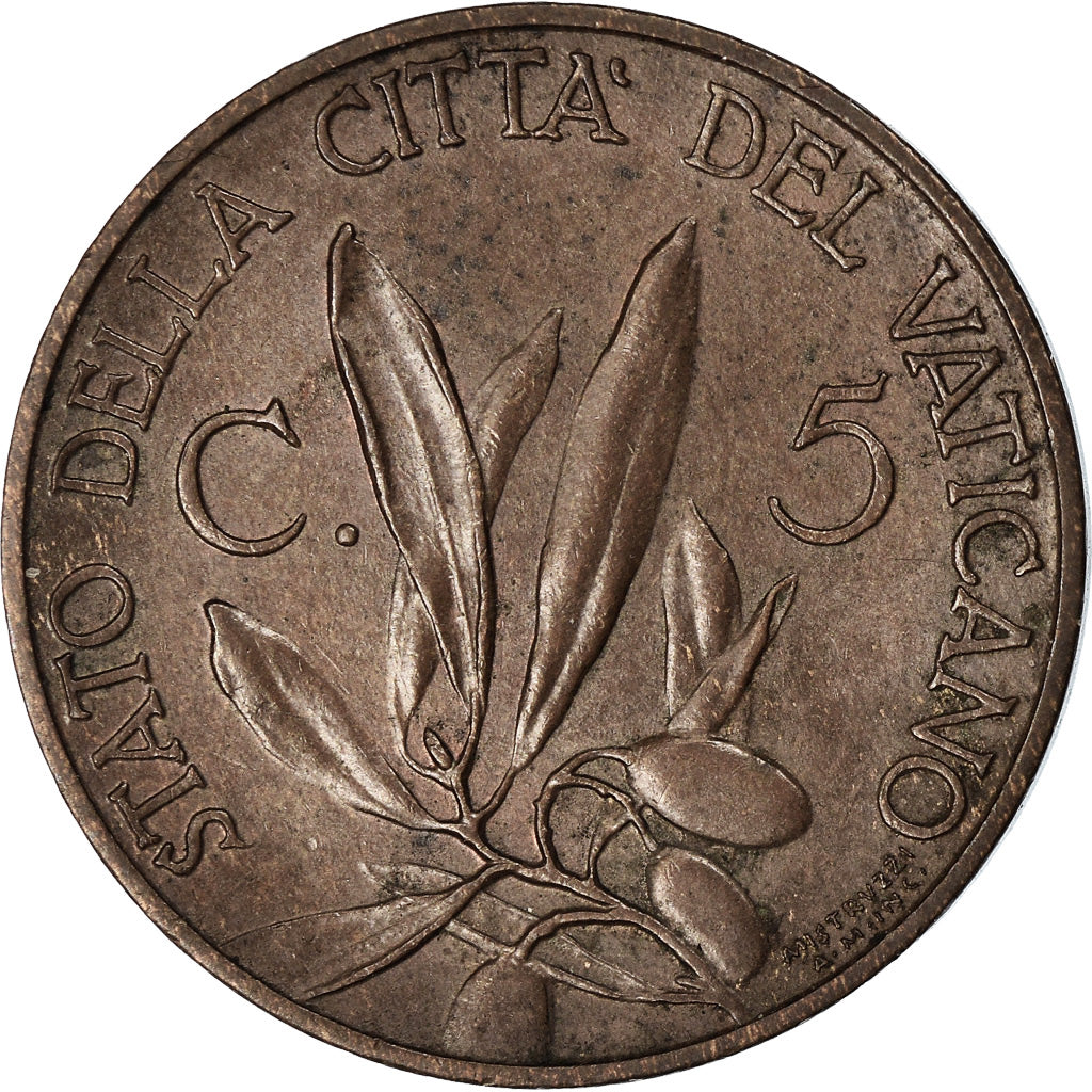 Monnaie, Cité du Vatican, Pius XI, 5 Centesimi, 1931, Roma, TTB+, Bronze, KM:1