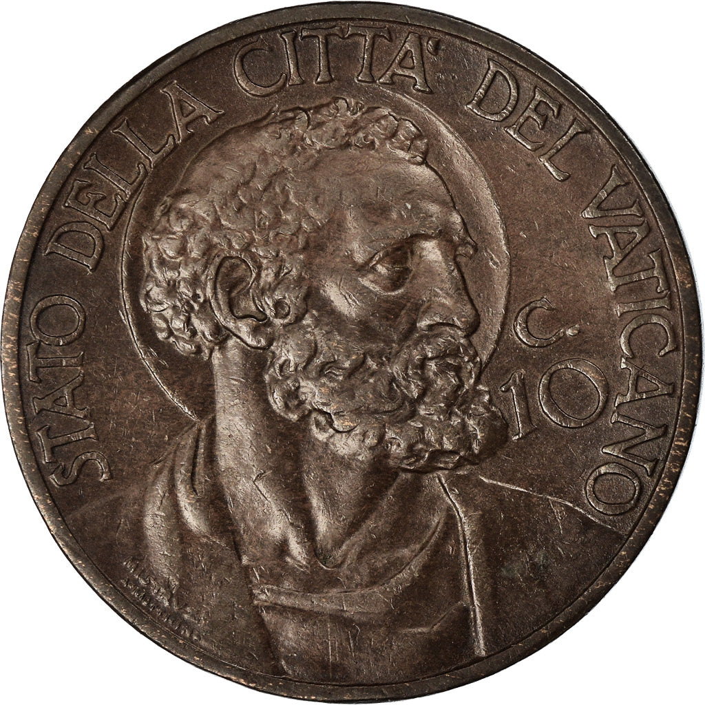 Monnaie, Cité du Vatican, Pius XI, 10 Centesimi, 1931, Roma, SUP+, Bronze, KM:2
