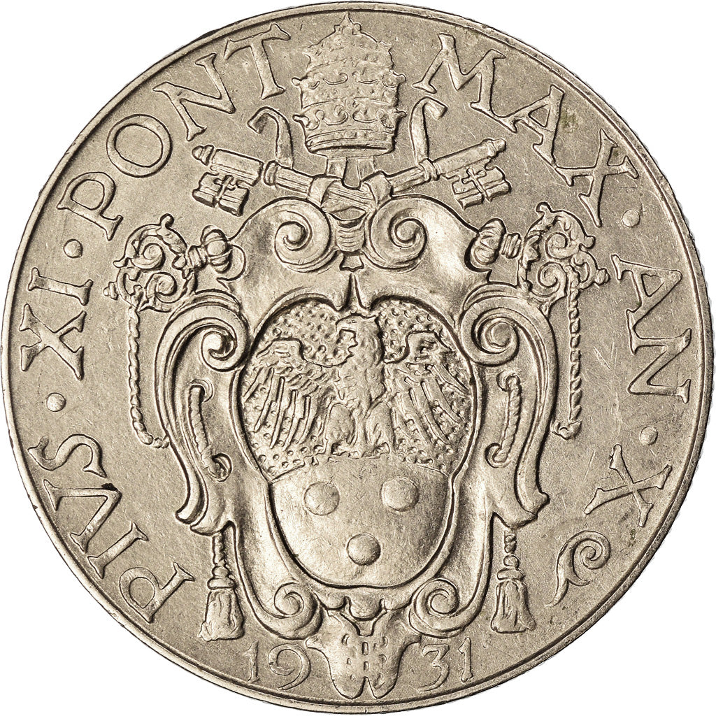 Moneda, CIUDAD DEL VATICANO, Pius XI, 50 Centesimi, 1930, Roma, EBC+, Níquel