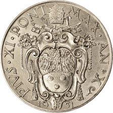 Monnaie, Cité du Vatican, Pius XI, Lira, 1931, SUP+, Nickel, KM:5