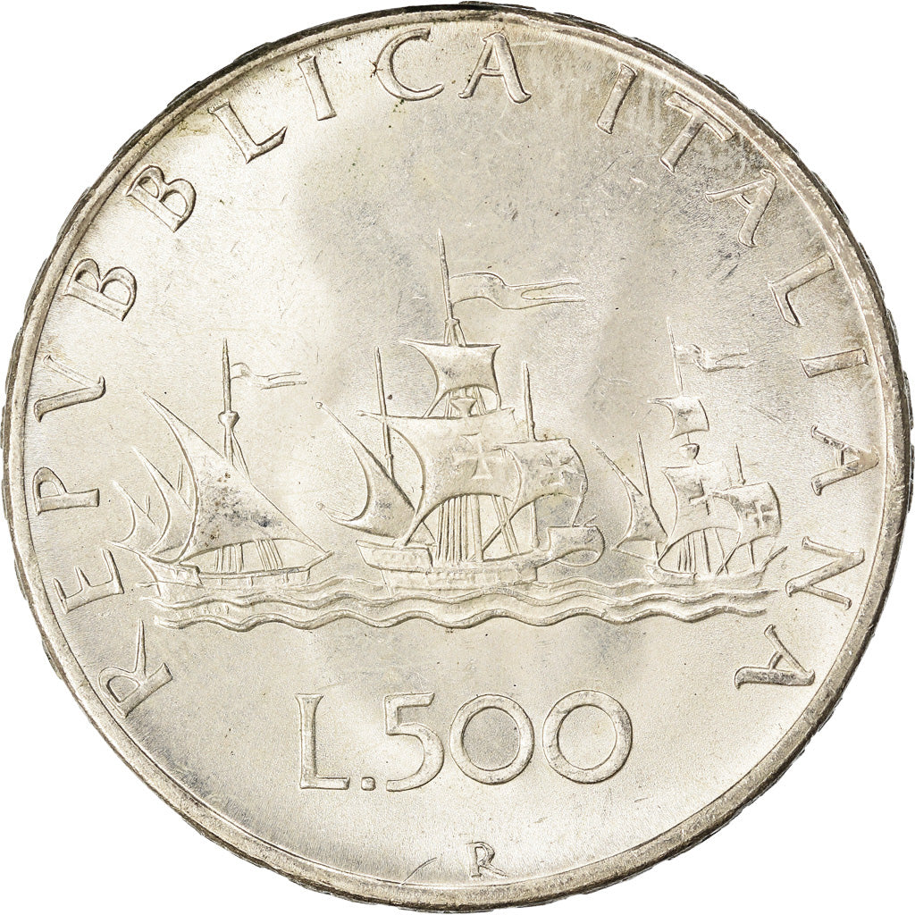 Coin, Italy, 500 Lire, 1966, Rome, MS(63), Silver, KM:98
