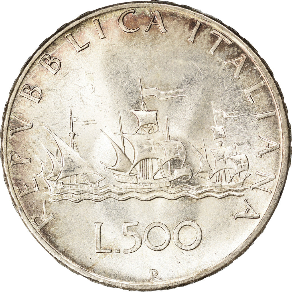 Coin, Italy, 500 Lire, 1966, Rome, MS(63), Silver, KM:98