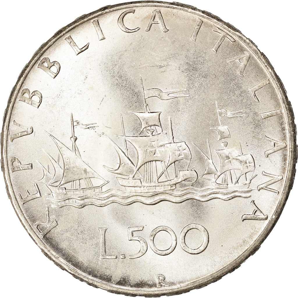 Coin, Italy, 500 Lire, 1966, Rome, MS(63), Silver, KM:98