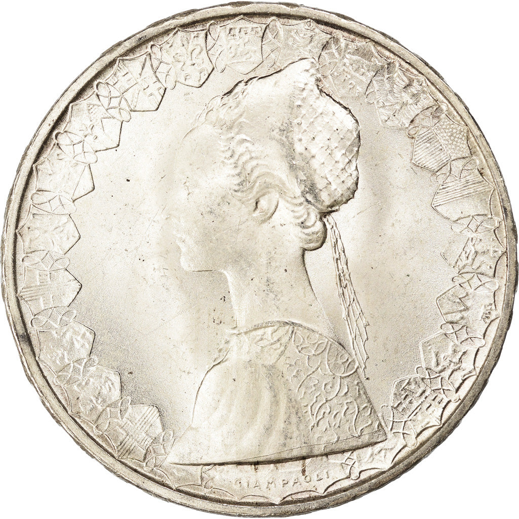 Coin, Italy, 500 Lire, 1966, Rome, MS(63), Silver, KM:98
