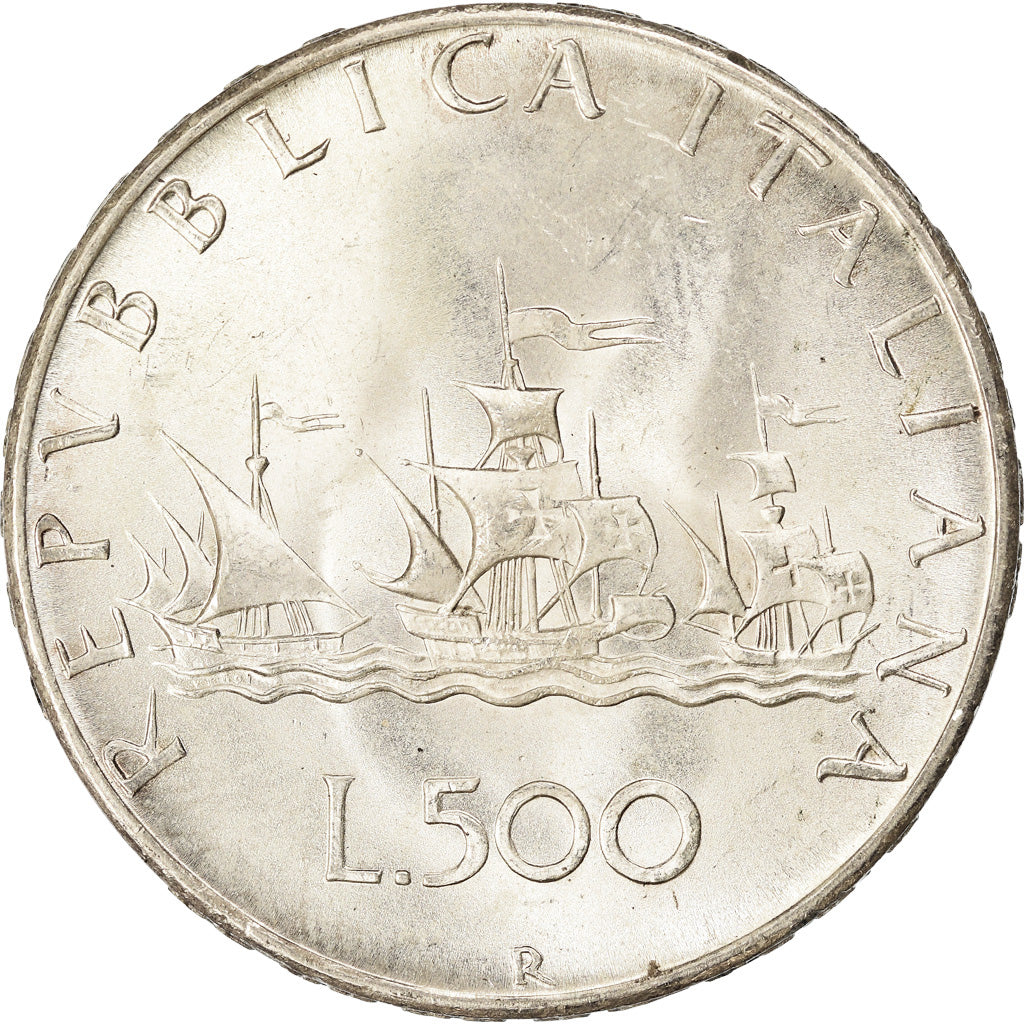 Coin, Italy, 500 Lire, 1966, Rome, MS(63), Silver, KM:98