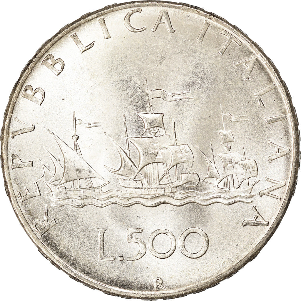 Coin, Italy, 500 Lire, 1966, Rome, MS(63), Silver, KM:98