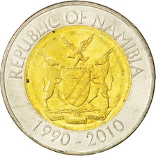 Namibia, 10 Dollars, 2010, SPL, Bi-metallico, KM:21