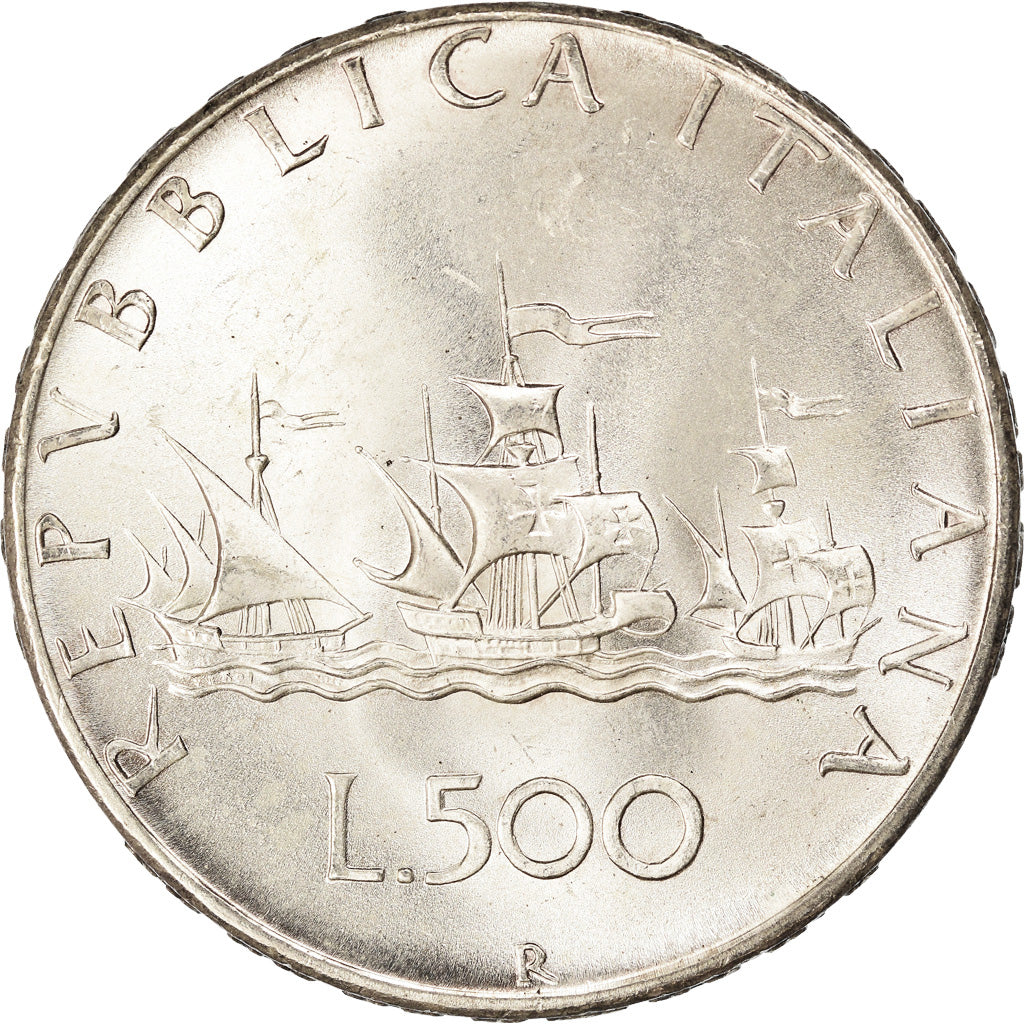 Coin, Italy, 500 Lire, 1966, Rome, MS(63), Silver, KM:98