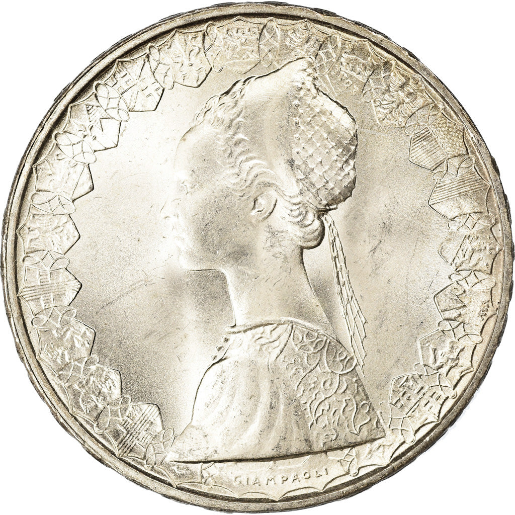 Coin, Italy, 500 Lire, 1966, Rome, MS(63), Silver, KM:98