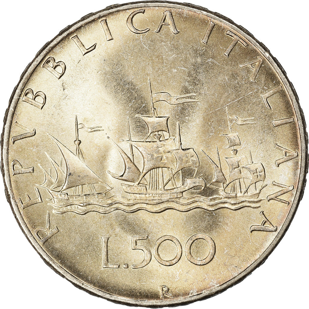 Coin, Italy, 500 Lire, 1966, Rome, MS(63), Silver, KM:98