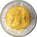 Munten, Namibië, 10 Dollars, 2010, UNC-, Bi-Metallic, KM:21