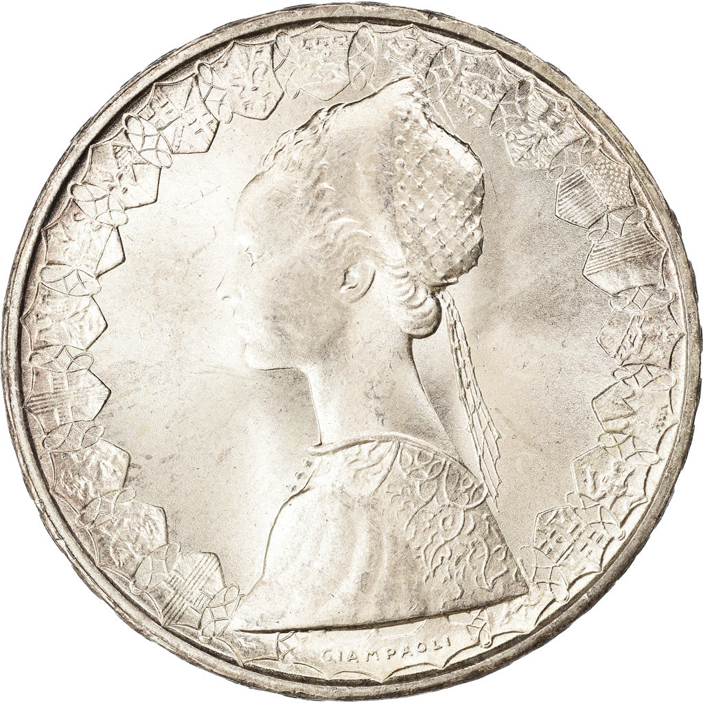 Münze, Italien, 500 Lire, 1966, Rome, UNZ, Silber, KM:98