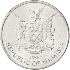 NAMIBIA, 5 Cents, 2000, KM #16, MS(63), Stainless Steel, 20.03, 3.14