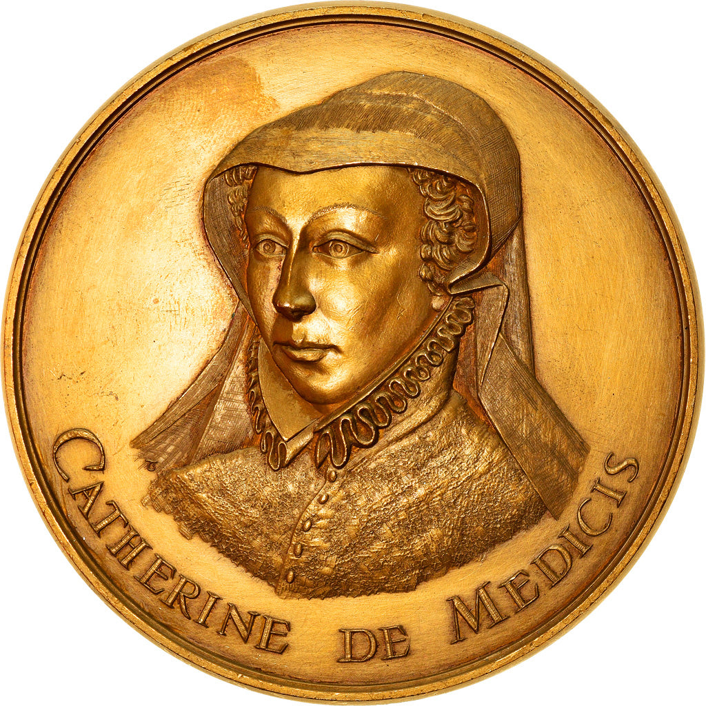 France, Médaille, Catherine de Médicis, Le Louvre, History, 1972, Thiébaud