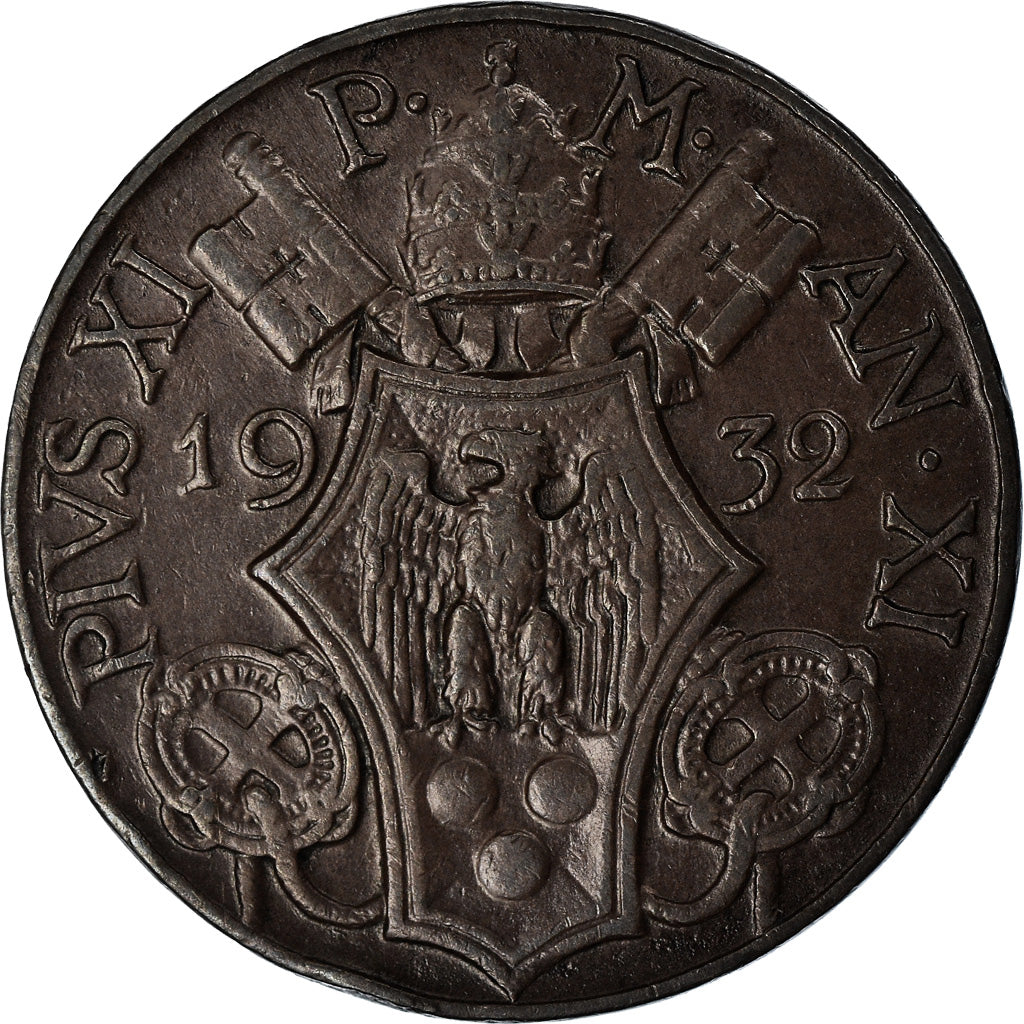 Moneta, CITTÀ DEL VATICANO, Pius XI, 5 Centesimi, 1932, Rome, SPL, Bronzo, KM:1