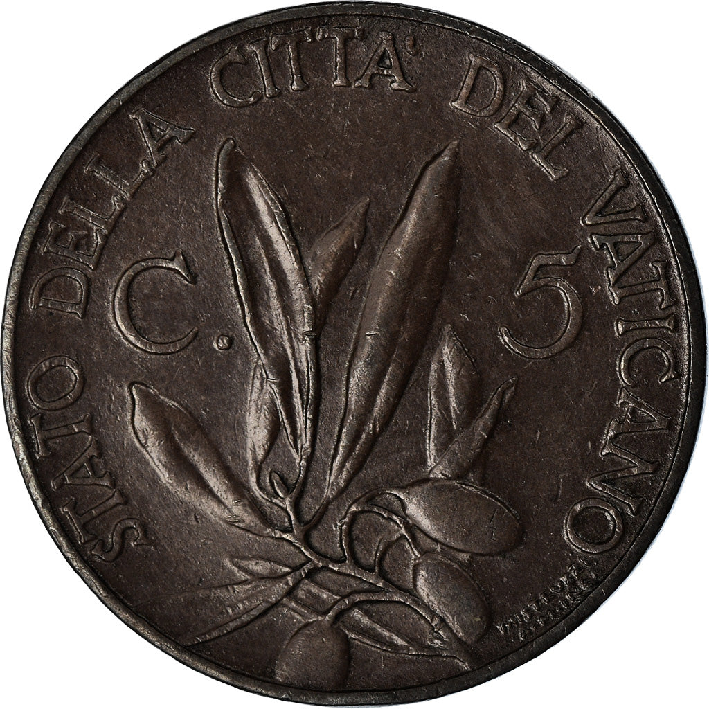 Moneta, CITTÀ DEL VATICANO, Pius XI, 5 Centesimi, 1932, Rome, SPL, Bronzo, KM:1