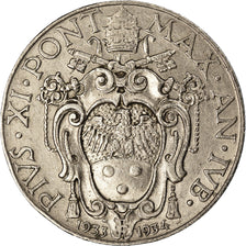Monnaie, Cité du Vatican, Pius XI, 50 Centesimi, 1933-1934, Roma, SUP+, Nickel