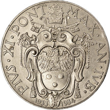 Moneta, CITTÀ DEL VATICANO, Pius XI, 2 Lire, 1933-1934, Roma, SPL, Nichel
