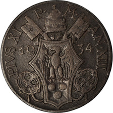 Monnaie, Cité du Vatican, Pius XI, 5 Centesimi, 1934, Roma, TTB+, Bronze, KM:1