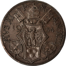 Monnaie, Cité du Vatican, Pius XI, 10 Centesimi, 1934, Roma, TTB+, Bronze, KM:2