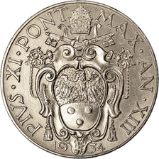 Monnaie, Cité du Vatican, Pius XI, 2 Lire, 1934, Roma, SUP+, Nickel, KM:6