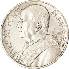 Moeda, CIDADE DO VATICANO, Pius XI, 5 Lire, 1934, Roma, MS(60-62), Prata, KM:7