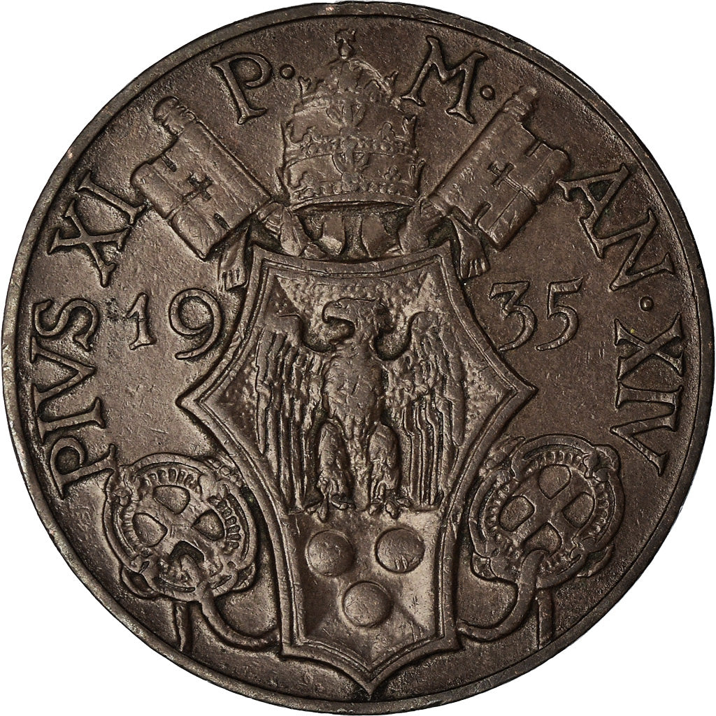 Monnaie, Cité du Vatican, Pius XI, 5 Centesimi, 1935, Roma, SUP+, Bronze, KM:1