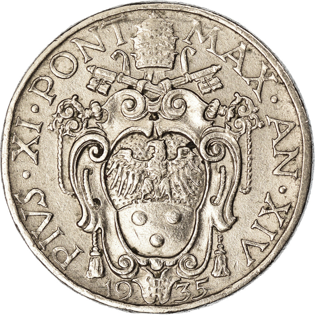 Moneta, CITTÀ DEL VATICANO, Pius XI, 20 Centesimi, 1935, Roma, SPL, Nichel