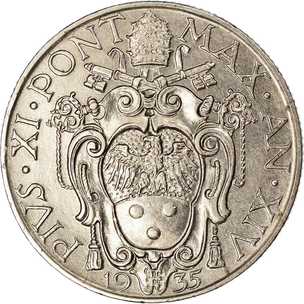 Monnaie, Cité du Vatican, Pius XI, Lira, 1935, Roma, SUP+, Nickel, KM:5