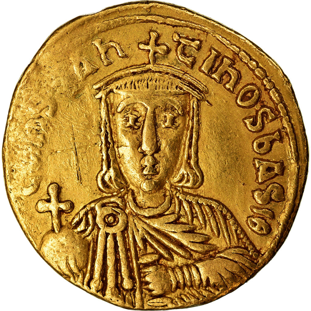 Moneda, Constantine VI and Irene, Solidus, 792-797, Constantinople, Rare, MBC+