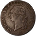 Moneta, Francja, Louis XVI, Sol ou sou, Sol, 1785, Paris, Rzadkie, AU(55-58)
