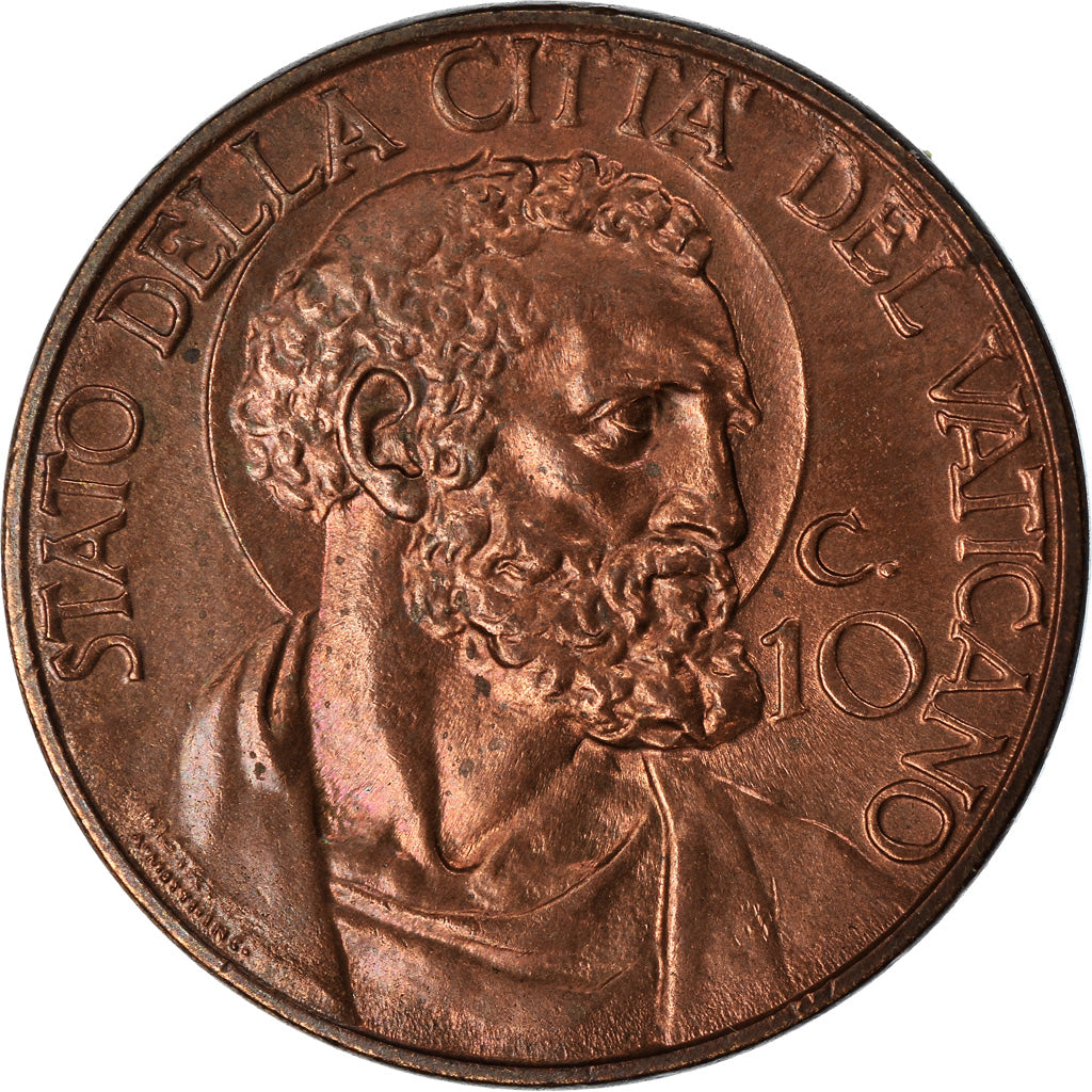 Moneta, CITTÀ DEL VATICANO, Pius XI, 10 Centesimi, 1936, Roma, SPL, Bronzo
