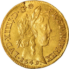 Monnaie, France, Louis XIV, Louis d'or à la mèche longue, Louis d'Or, 1649