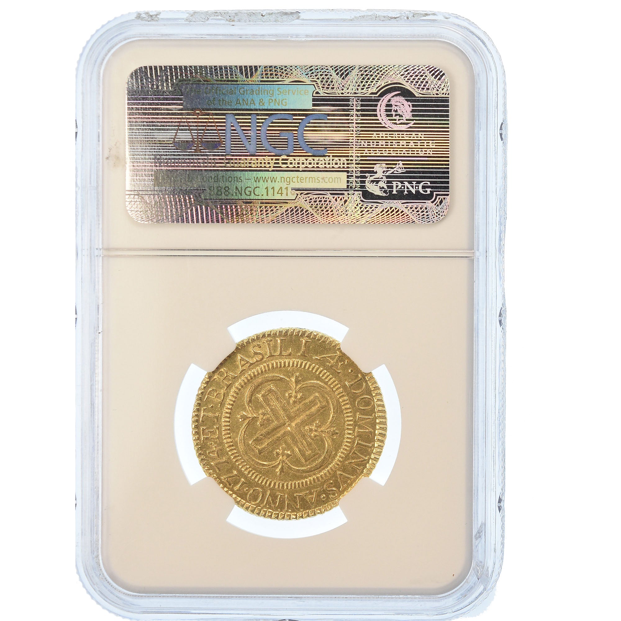Moneta, Brasile, Jose I, 4000 Reis, 1774, Lisbon, NGC, MS61, SPL, Oro, KM:171.1