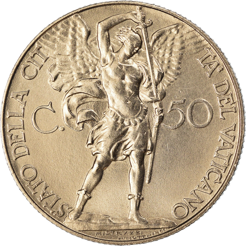 Moneta, CITTÀ DEL VATICANO, Pius XI, 50 Centesimi, 1936, Roma, SPL, Nichel