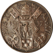 Monnaie, Cité du Vatican, Pius XI, 5 Centesimi, 1937, Roma, SUP, Bronze, KM:1