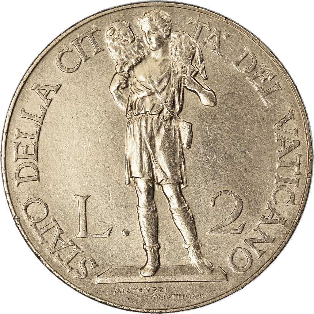 Monnaie, Cité du Vatican, Pius XI, 2 Lire, 1937, Roma, SUP+, Nickel, KM:6