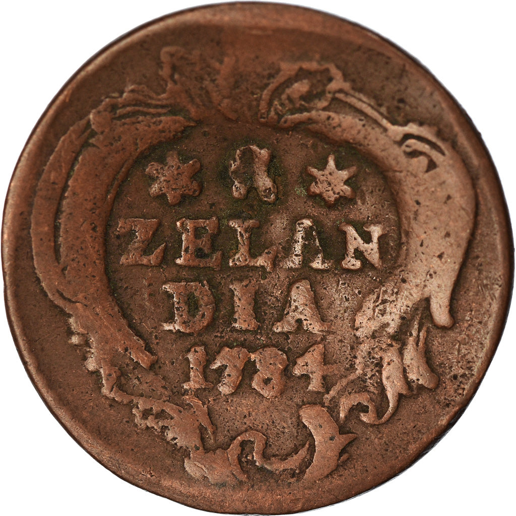 Moneta, Paesi Bassi, ZEELAND, Duit, 1784, MB, Rame, KM:101.1