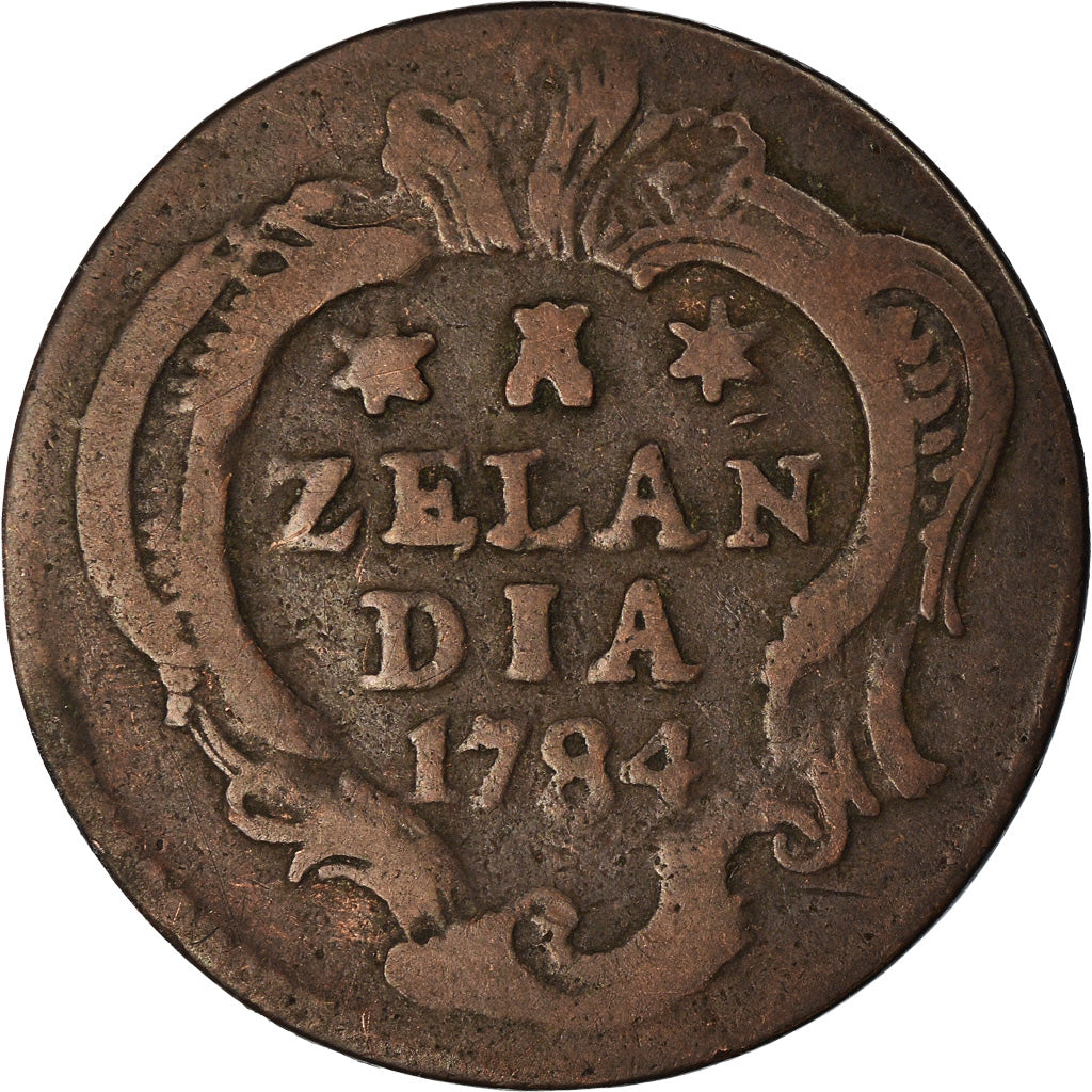 Moneta, Paesi Bassi, ZEELAND, Duit, 1784, MB, Rame, KM:101.1