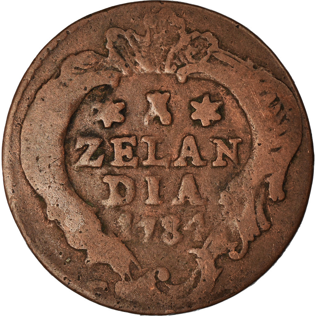 Moneta, Paesi Bassi, ZEELAND, Duit, 1784, MB, Rame, KM:101.1