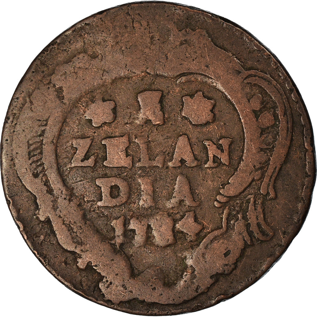 Moneta, Paesi Bassi, ZEELAND, Duit, 1784, MB, Rame, KM:101.1