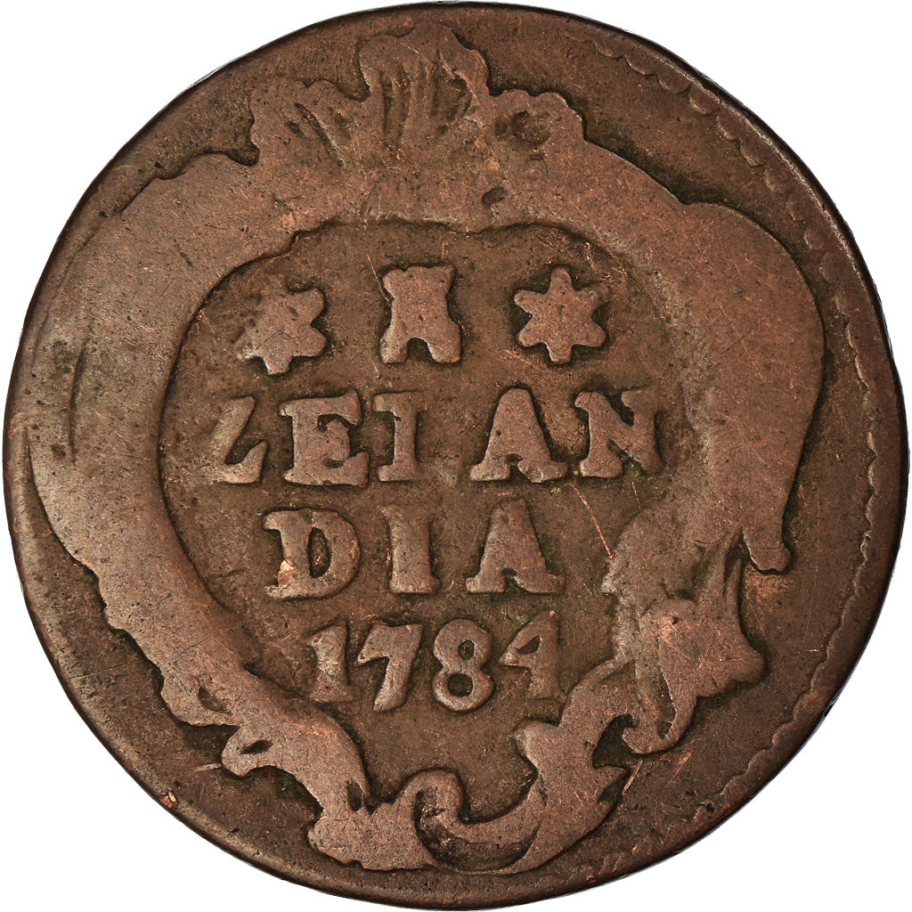 Moneta, Paesi Bassi, ZEELAND, Duit, 1784, MB, Rame, KM:101.1