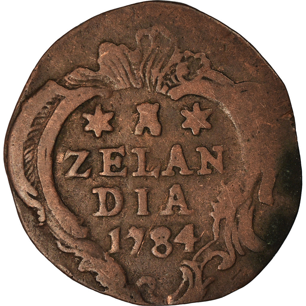 Moneta, Paesi Bassi, ZEELAND, Duit, 1784, MB+, Rame, KM:101.1