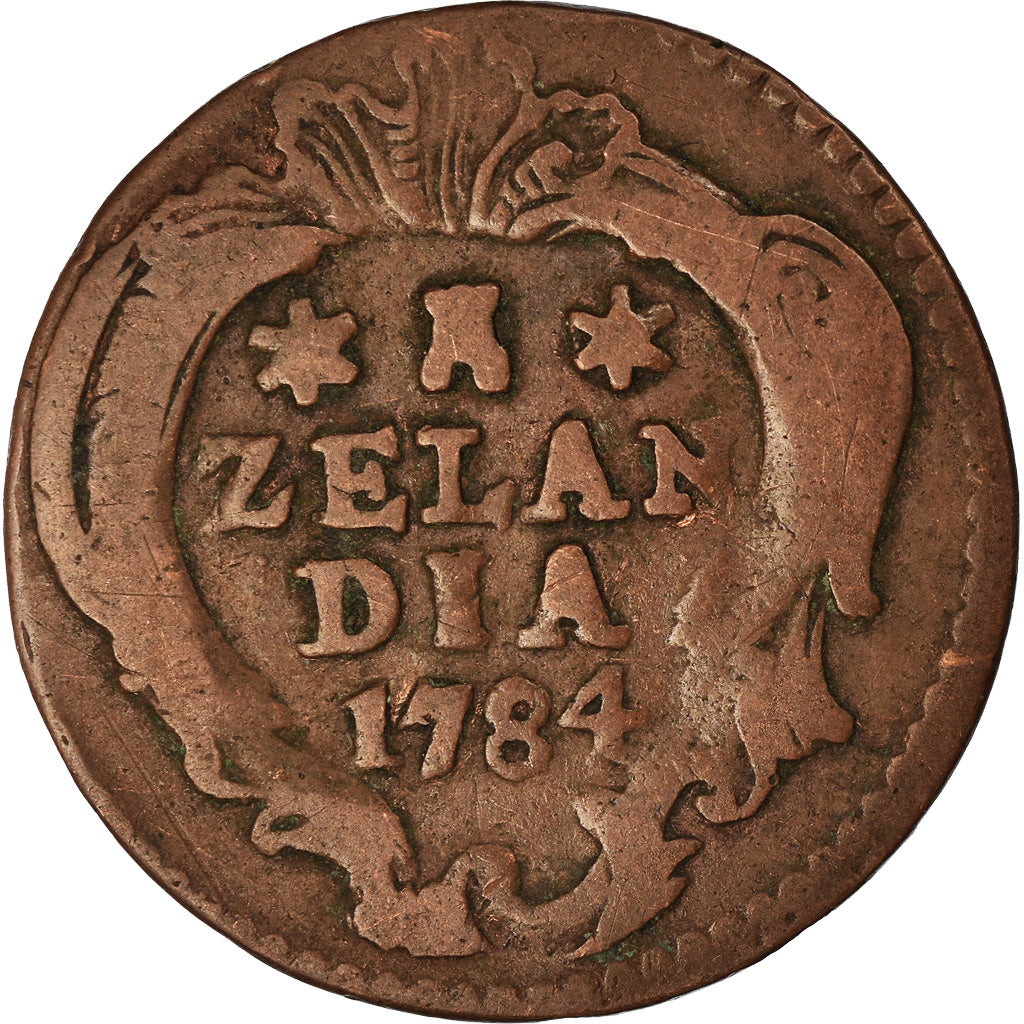Moneta, Paesi Bassi, ZEELAND, Duit, 1784, MB+, Rame, KM:101.1