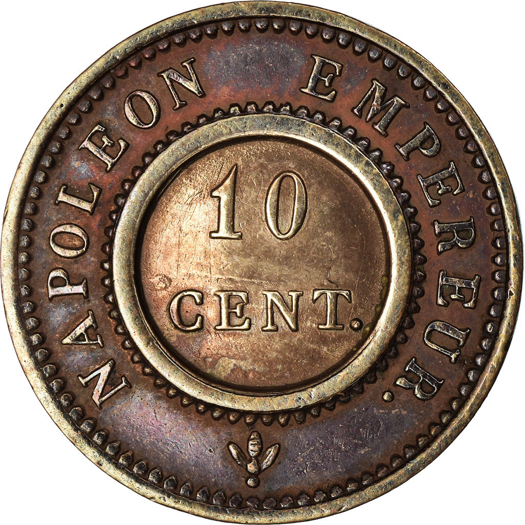 Monnaie, France, Napoleon I, 10 Centimes, 1807, Paris, SUP, Bimetallic