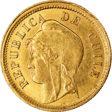 Moneda, Chile, 10 Pesos, 1895, EBC, Oro, KM:154