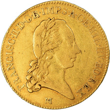 Monnaie, États italiens, MILAN, Franz II, Sovrano, 1800, Milan, TB, Or, KM:241