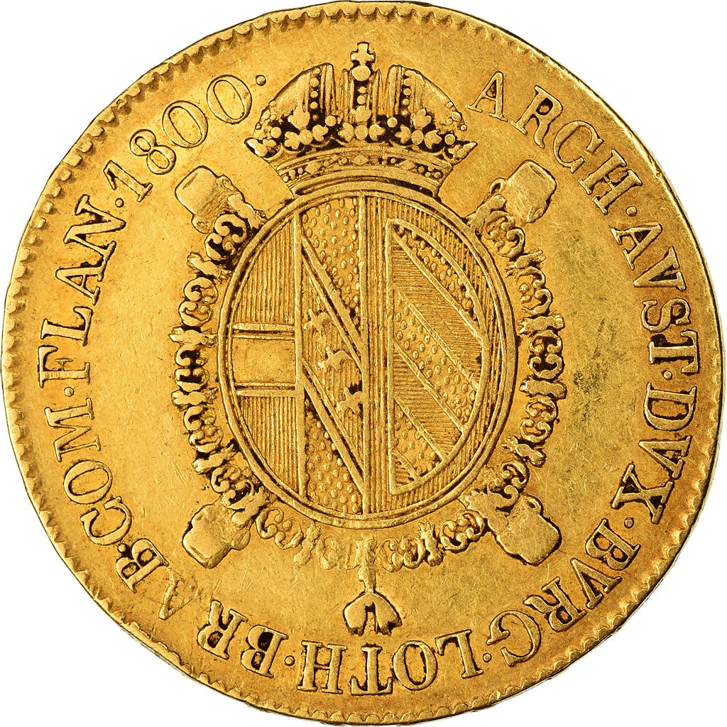 Monnaie, États italiens, MILAN, Franz II, Sovrano, 1800, Milan, TB, Or, KM:241