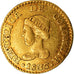 Moneta, Colombia, Peso, 1836, Bogota, BB, Oro, KM:84