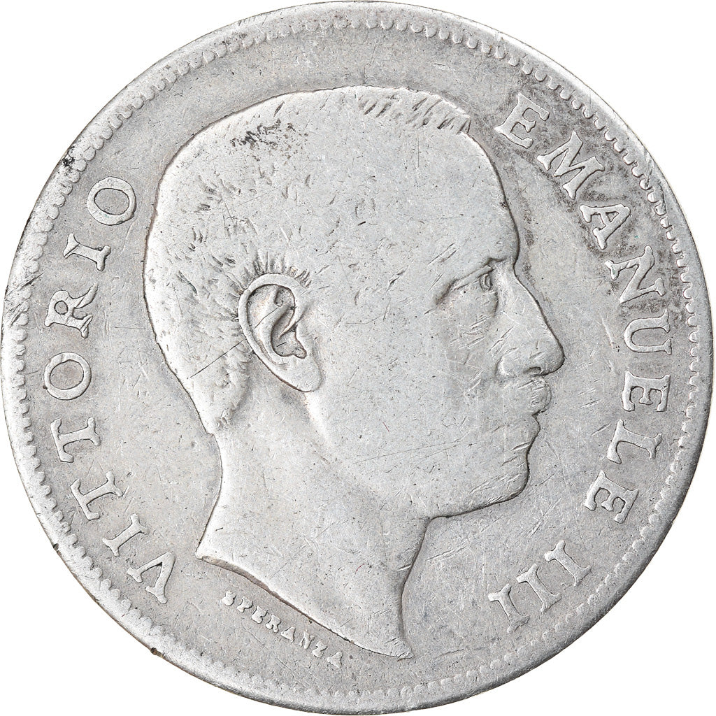Moneta, Italia, Vittorio Emanuele III, Lira, 1902, Rome, MB, Argento, KM:32